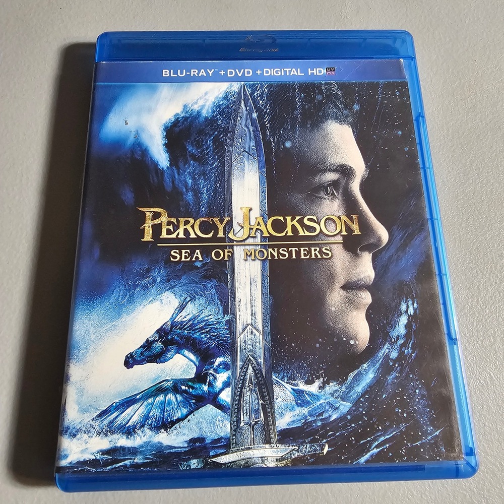 Percy Jackson Sea of Monsters Blu-ray DVD 2-Disc Combo Pack Logan Lerman Fantasy